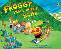 Froggy plays in the band